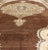Mid 20th Century Mid 20th Century Brown Background Floral Medallion Vintage Turkish Kars Rug in Ivory and Taupe For Sale - Image 5 of 10