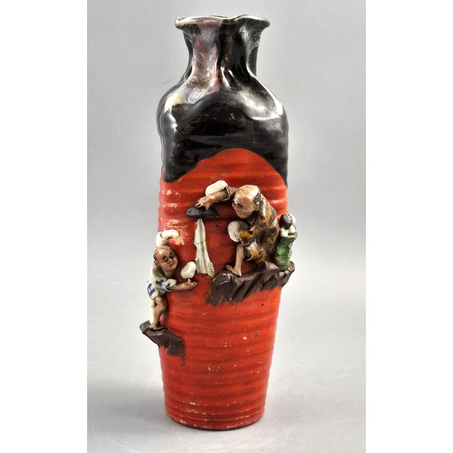 Tall Japanese Sumida River Vase by Inoue Ryōsai, 1890s For Sale - Image 13 of 13