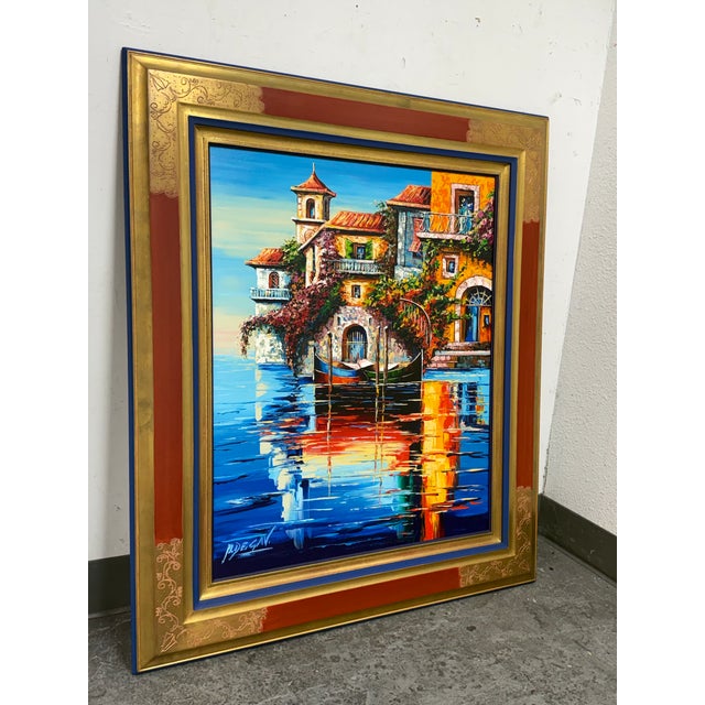 Abstract Circa 2007 Michel Degav Oil on Canvas Painting For Sale - Image 3 of 12