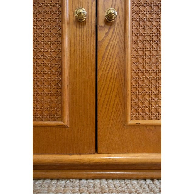 1970s Wooden Sideboard with Vienna Cane Inserts, 1970s For Sale - Image 5 of 7