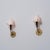 Metal Italian Brass, Black Metal and Opaline Glass Wall Sconces, 1950s, Set of 2 For Sale - Image 7 of 11