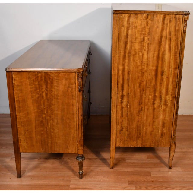 1920s Set P.Nathan Sons, Inc. New York French Kingwood High Dresser & Low Dresser, 2 Pieces For Sale - Image 16 of 18