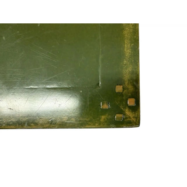 Bausman Company Green Coffee Table Bench Made For Sale - Image 11 of 14