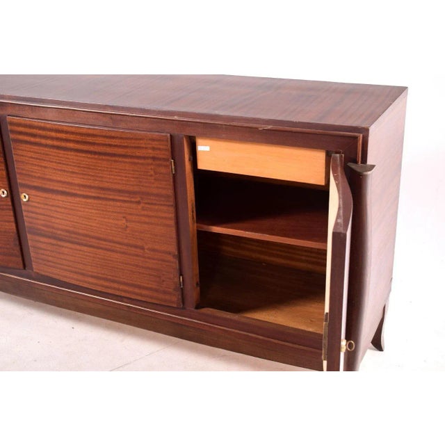 Wood Mid-Century French Sideboard by Jules Leleu, 1930 For Sale - Image 7 of 8