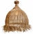 Beautiful hand woven seagrass pendant light with organic fringe edge. Large size makes this a wonderful natural statement...