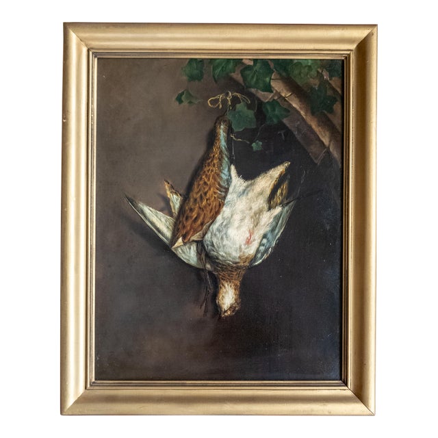 19th Century Continental European Painting of Game Birds For Sale
