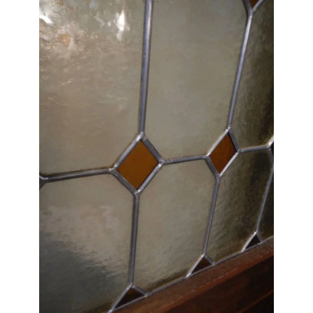 Walnut and Lead Glass Bookcase, Italy, 1950s For Sale - Image 16 of 18