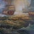 Realism Mid-20th Century Signed G. Tiom - Naval Battle Scene, Oil on Canvas For Sale - Image 3 of 4