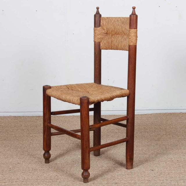 1940s French Straw-Seated Chairs, 1940s, Set of 6 For Sale - Image 5 of 10