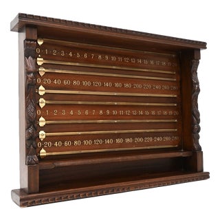 Antique Victorian Snooker Scoreboard, 1880s For Sale