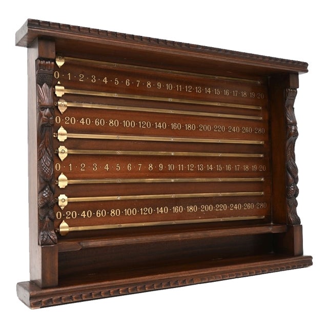 Antique Victorian Snooker Scoreboard, 1880s For Sale