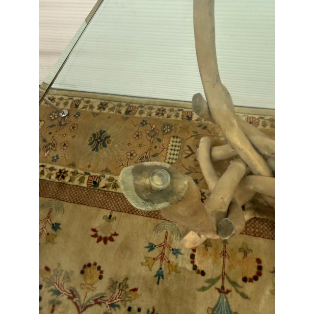 Organic Modern Gathered Driftwood Side Table For Sale - Image 11 of 12