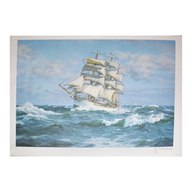 Limited Edition "The Danmark" Print by Charles Vickery For Sale