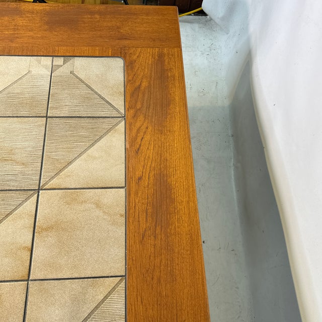 Wood Mid Century Gangso Mobler Coffee Table With Tile Inserts For Sale - Image 7 of 10