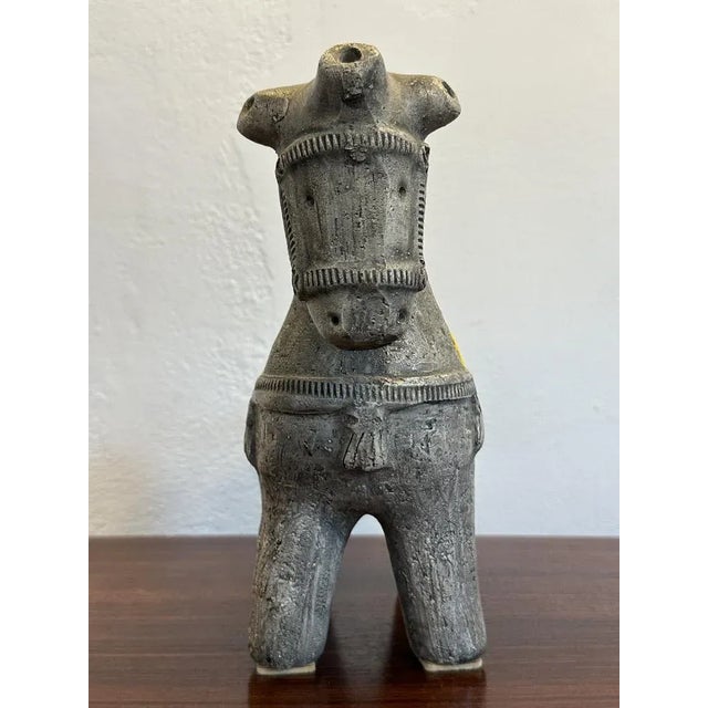 Mid-Century Modern High Horse Sculpture by Aldo Londi for Bitossi Ceramiche, Italy, 1960s For Sale - Image 3 of 6