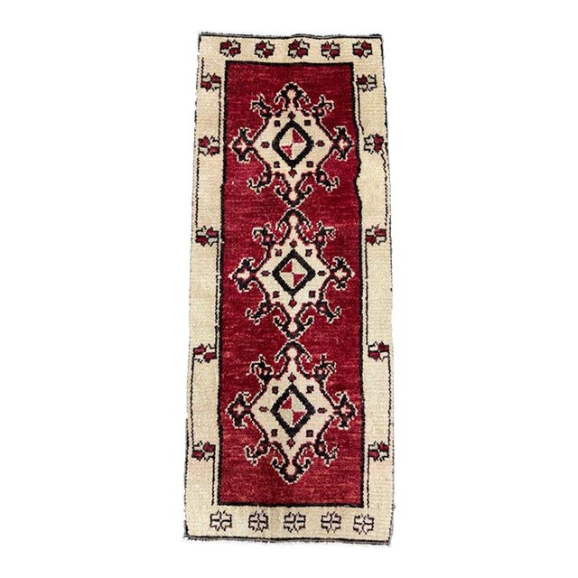 Turkish Yastik Rug 1'4" x 3'4" For Sale