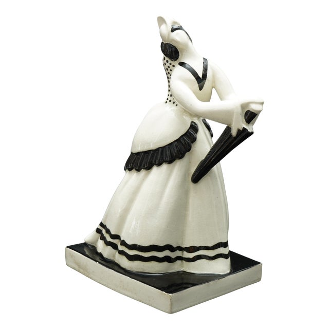 French Art Deco Ceramic Figure by Claude Lévy for Atelier Primavera, 1920s For Sale