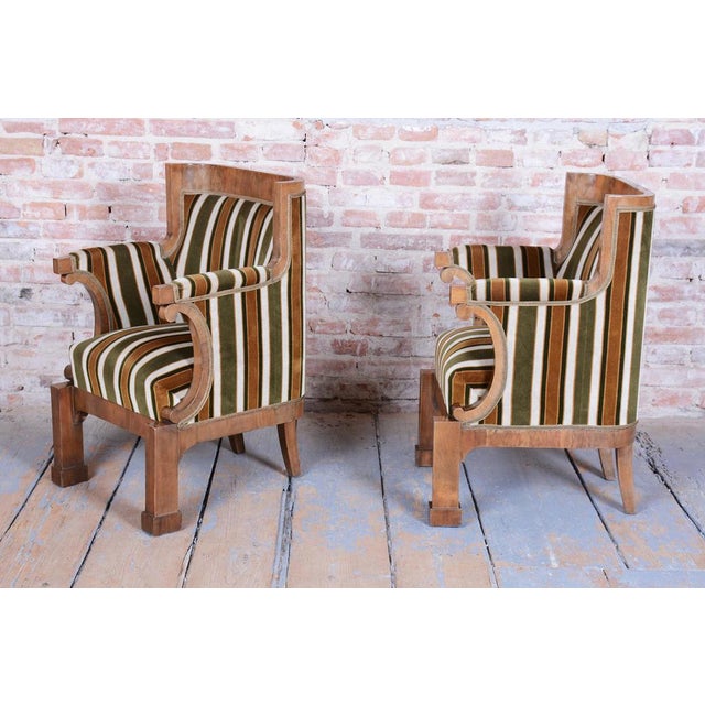 Biedermeier Seating Set in Walnut, 1830s, Set of 3 For Sale - Image 13 of 18