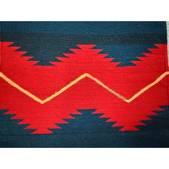 1ft 11in × 3ft 7in Southwestern Flat Weave Zigzag Area Rug For Sale - Image 12 of 12