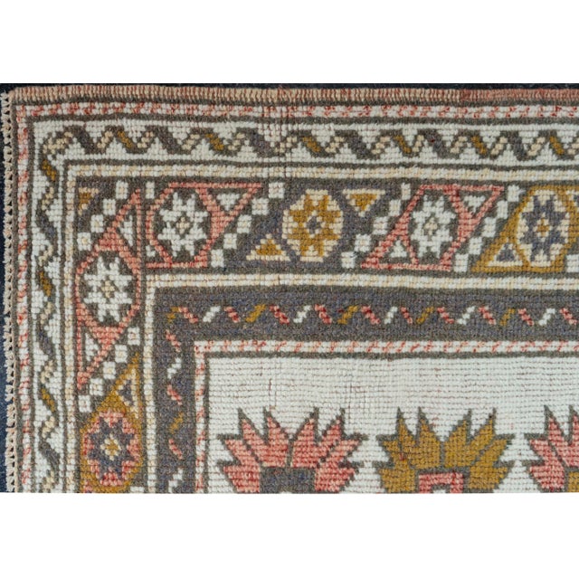 Early 21st Century Turkish Vintage Rug 3' x 7'10" #20682 For Sale - Image 5 of 8