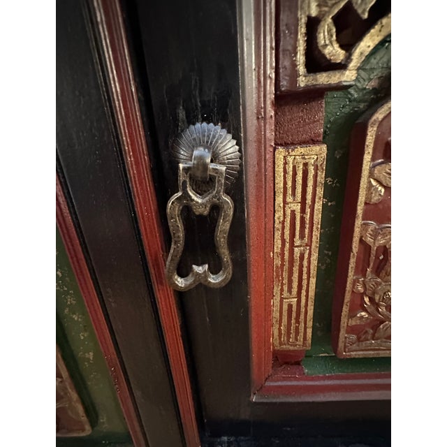 Mid 19th Century Large Carved Antique Chinese Cabinet Console From Fujian Province For Sale - Image 5 of 16