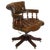 Chesterfield Directors Chair in Brown Leather, 1930s For Sale