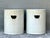 White Vintage Glazed Ceramic Cylinder Garden Stools - A Pair For Sale - Image 8 of 12