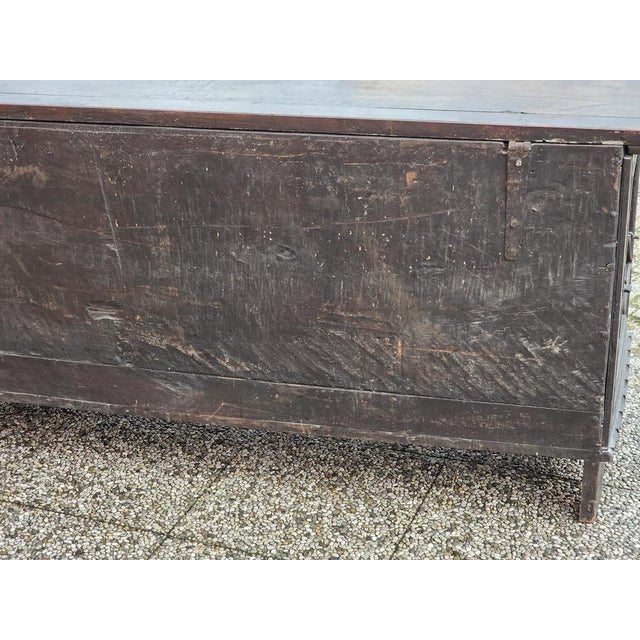 Neo-Medieval Hand-Carved Walnut Chest with Christian Iconography, 19th Century For Sale - Image 13 of 16