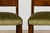 Set of 6 French Art Deco Walnut Dining Chairs in Olive Green Velvet, 1930s For Sale - Image 16 of 18