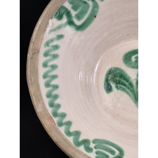 Antique Granada Green Majolica Bowl, 1800s For Sale - Image 5 of 9