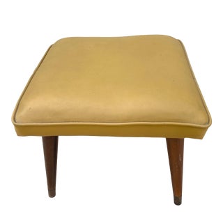 Mid-Century Modern Square Footstool For Sale