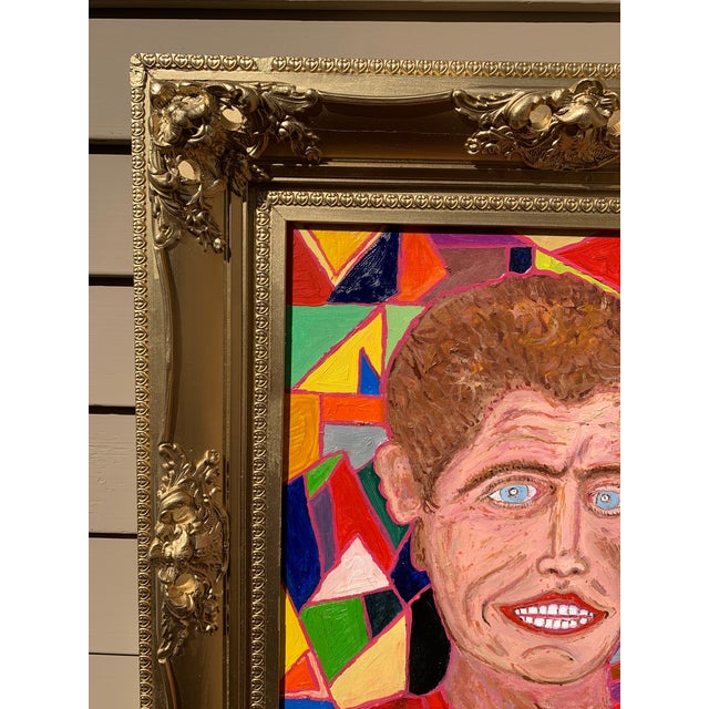 One-of-a-Kind Painting on Canvas "Crash Kennedy" by Serg Graff, Gold Frame, Coa For Sale In Jacksonville, FL - Image 6 of 10