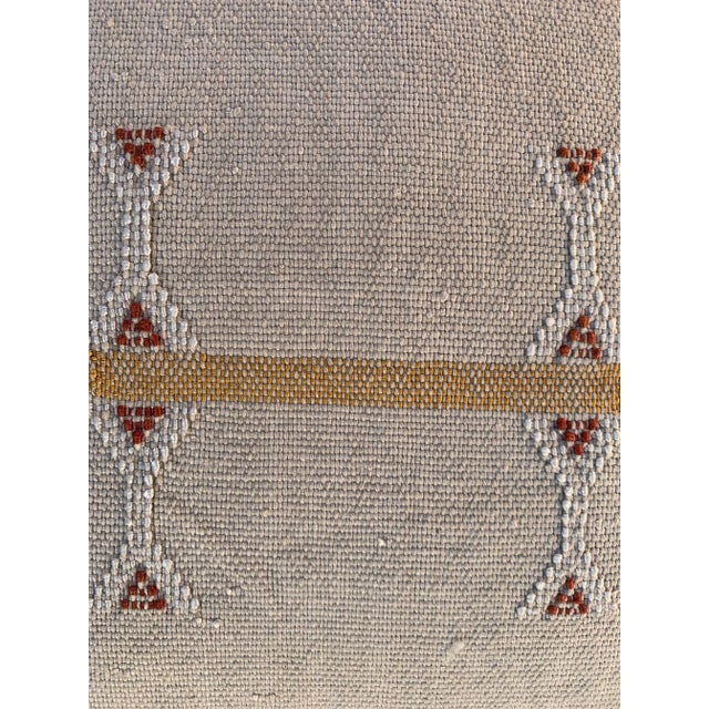 Contemporary White Pillow Covers Made From Silk Sabra - a Pair For Sale - Image 9 of 10