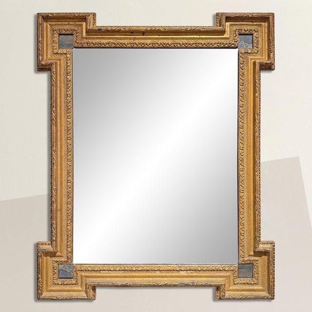 This mid-century Italian mirror borrows its attitude from architecture. The frame doesn’t simply enclose—it steps,...