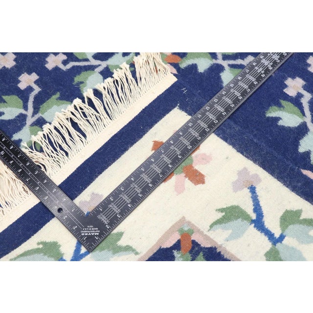 Late 20th Century Vintage Floral Kilim Rug, 04'03 X 06'03 For Sale - Image 5 of 9