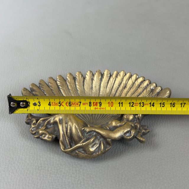 Metal Vintage Art Nouveau Liberty Brass Centerpiece, 1940s For Sale - Image 7 of 10