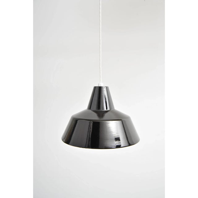 Black Enamel Ceiling Lamp by Louis Poulsen For Sale - Image 5 of 7