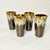 1980s Brutalist Boho Chic Arts & Crafts Lava Dripped Ironstone Glasses - Set of 8 For Sale - Image 11 of 13