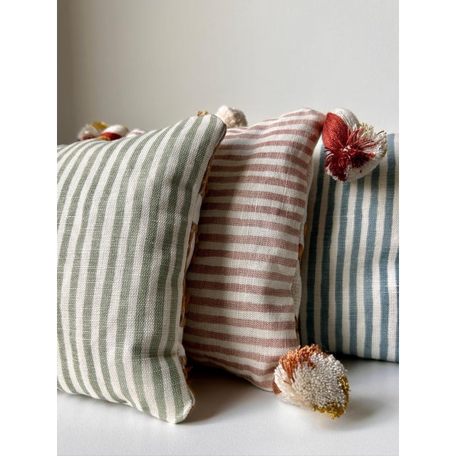 2020s Sanderson, Schumacher, King Cotton Lavender-Filled Decorative Pillows - Collection of 3 For Sale - Image 5 of 12