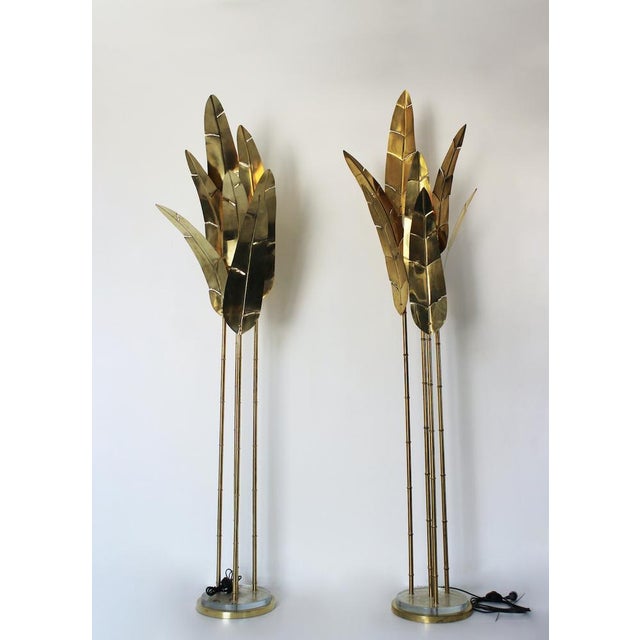 Palma Floor Lamp in Brass, 1970s For Sale - Image 17 of 17