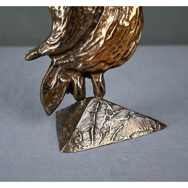 Lohé, The Owl, 1980s, Bronze For Sale - Image 5 of 14