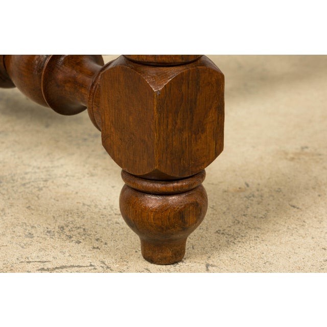 Late 19th Century French Henry II Carved Oak Writing Desk For Sale - Image 10 of 18