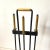 Mid Century Modernist Fireplace Tool Set Black Wrought Iron & Brass For Sale - Image 6 of 9