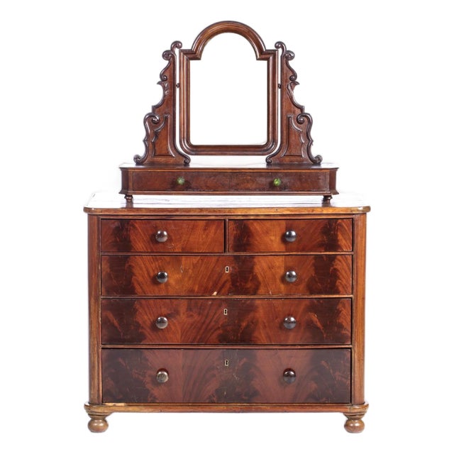 Romantic Dresser in Mahogany For Sale