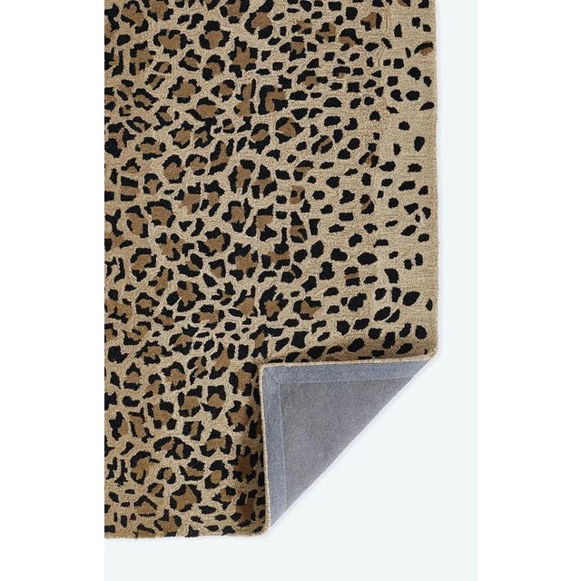 Contemporary Erin Gates by Momeni Woodland Leopard Beige Hand Tufted Wool Area 2'6" X 8' Runner For Sale - Image 3 of 10