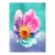 Dreamland Anemone - Original Abstract Floral Colorful Flower Watercolor Painting by Xiao Wen Xu For Sale