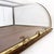 1930s Antique Curved Glass Display Showcase, 1930s For Sale - Image 5 of 16