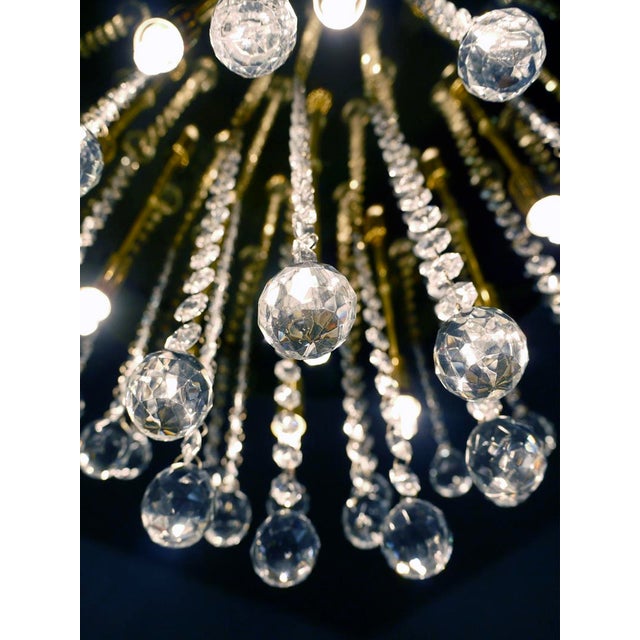 German Crystal and Brass Ceiling Lamps from Faustig, 1980s, Set of 2 For Sale - Image 10 of 11
