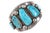 Vintage Native American Turquoise/sterling cuff bracelet. Nice old cuff circa mid 20th century, some fizzures in stones...