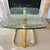 Metal Mid Century Glam Hollywood Regency Pace Collection Side/ Coffee Table Brass and Glass For Sale - Image 7 of 13